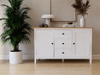 Комод «Форест», линейка от бренда IKEA, 3 ящика,2 двери, массив сосны, цвет белый/светло-коричневый